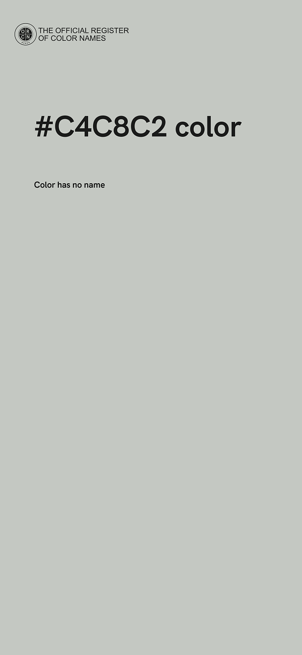 #C4C8C2 color image
