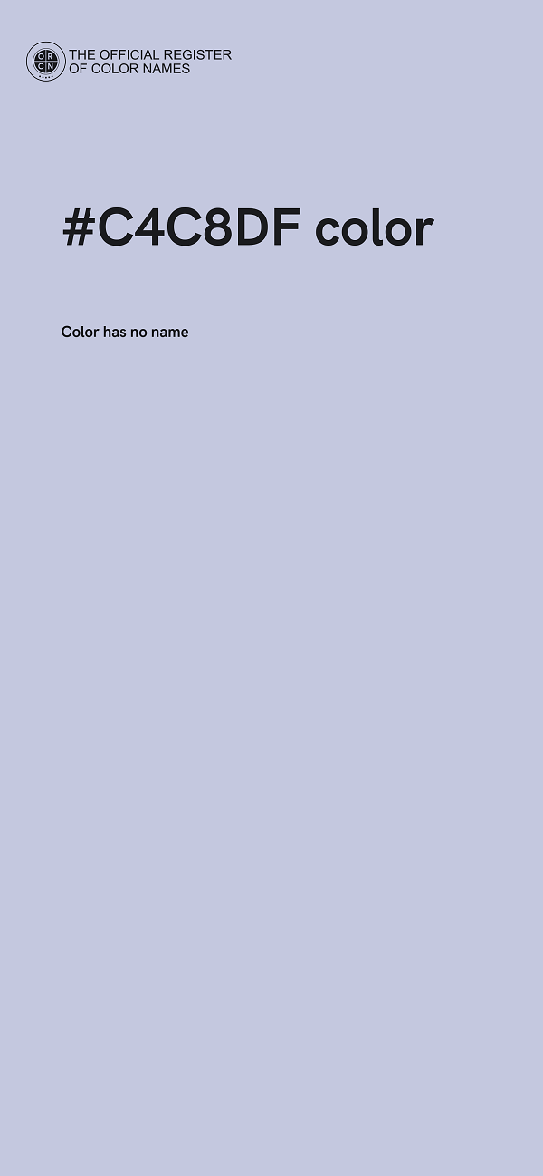 #C4C8DF color image
