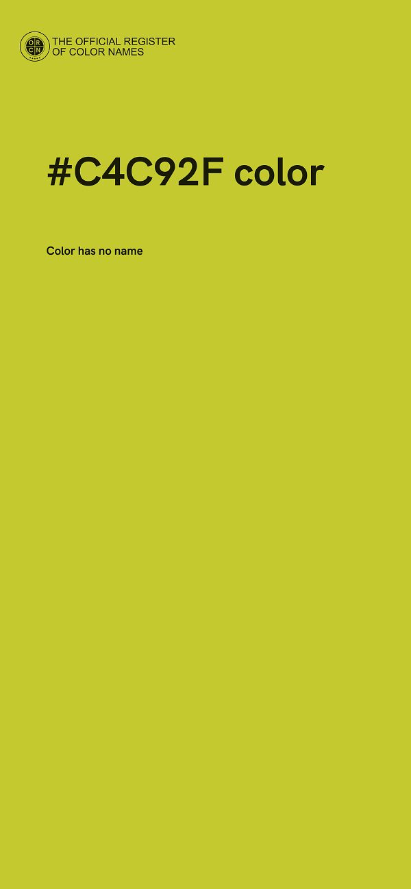 #C4C92F color image