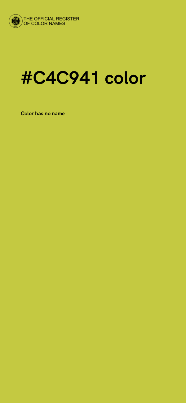#C4C941 color image