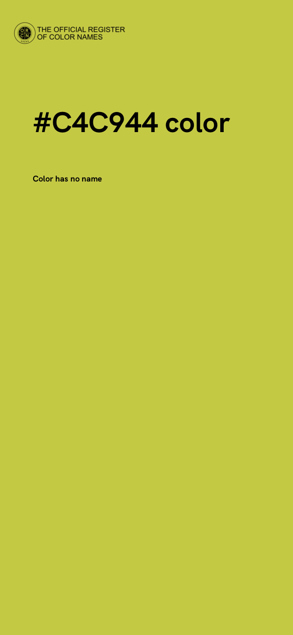 #C4C944 color image