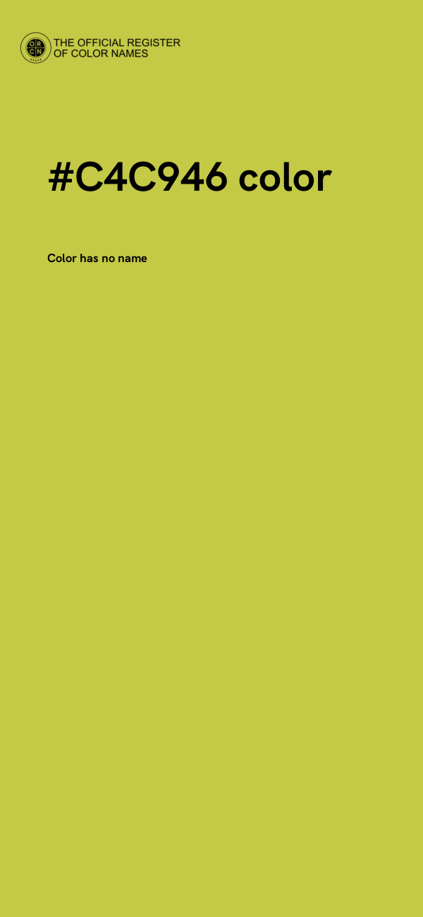 #C4C946 color image