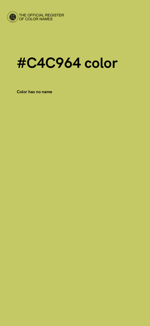 #C4C964 color image