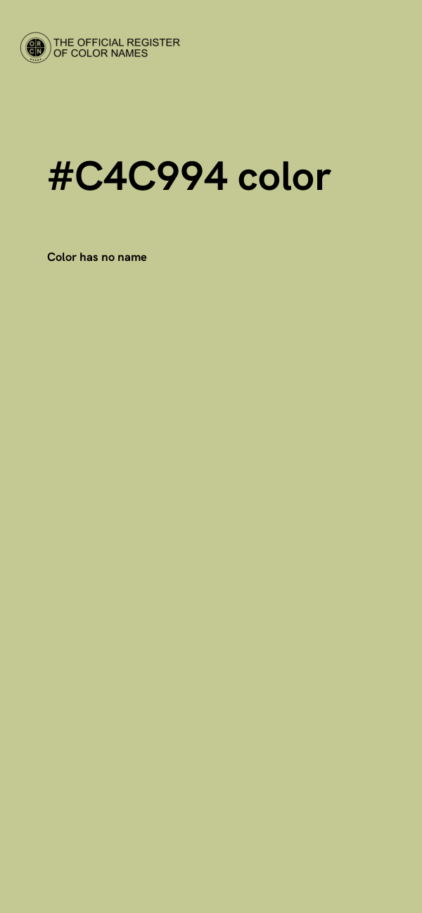 #C4C994 color image