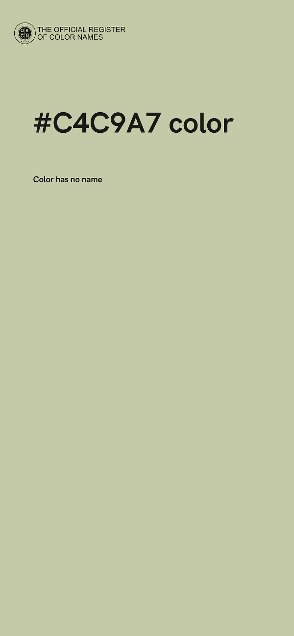 #C4C9A7 color image