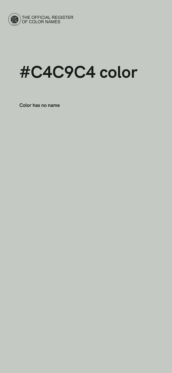 #C4C9C4 color image