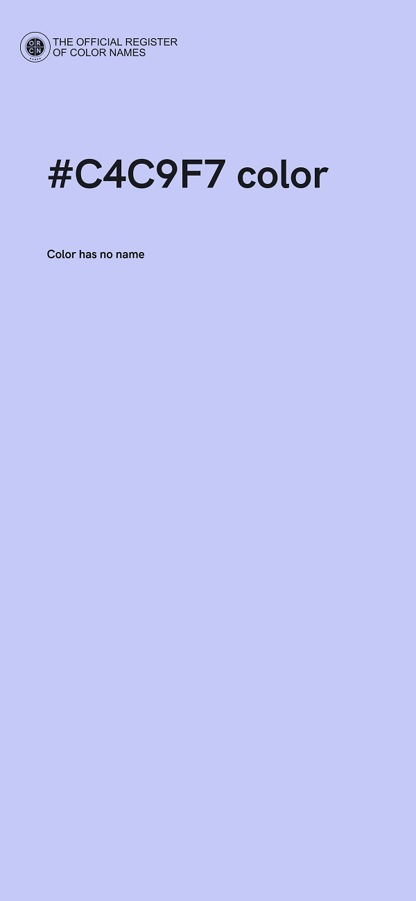 #C4C9F7 color image