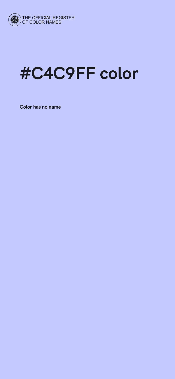 #C4C9FF color image