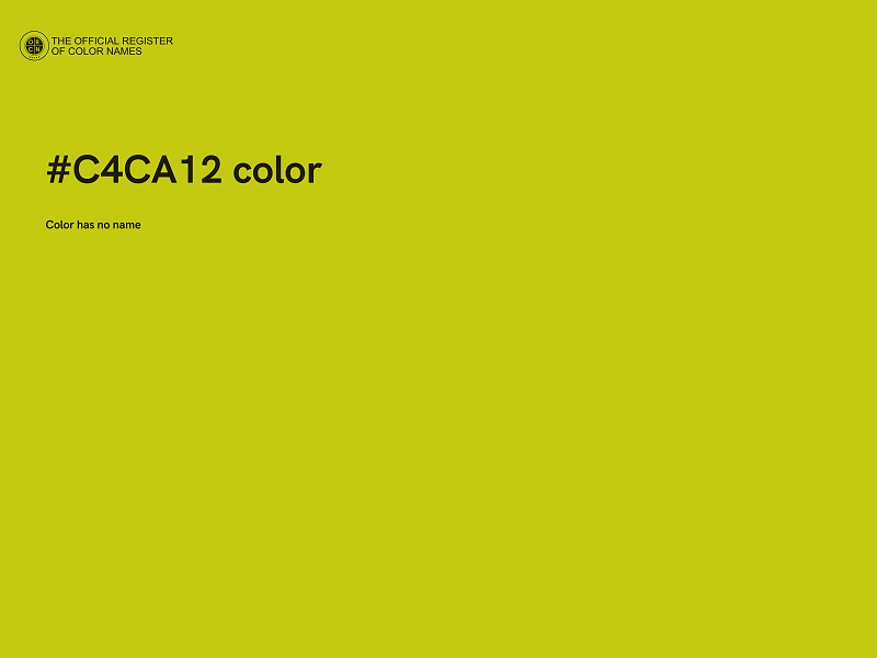 #C4CA12 color image