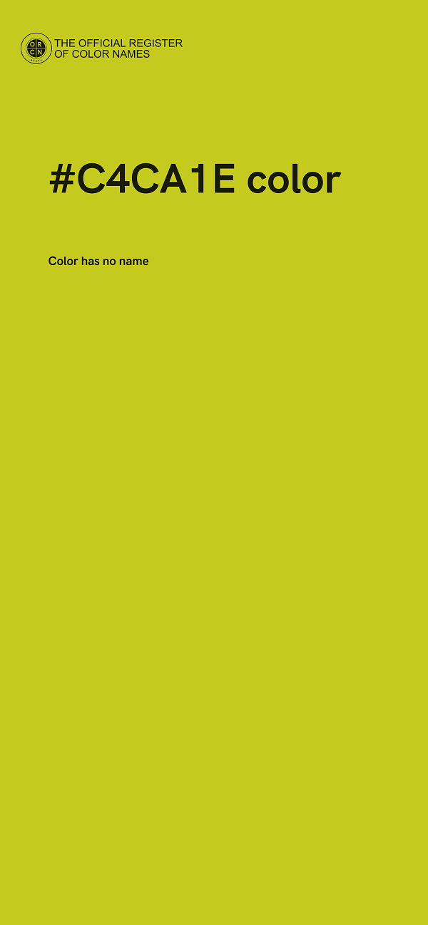 #C4CA1E color image