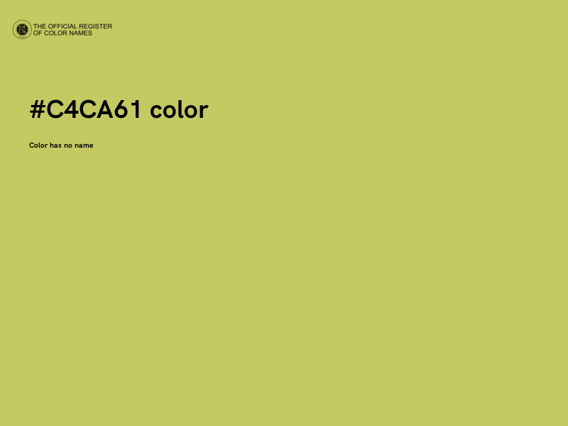 #C4CA61 color image