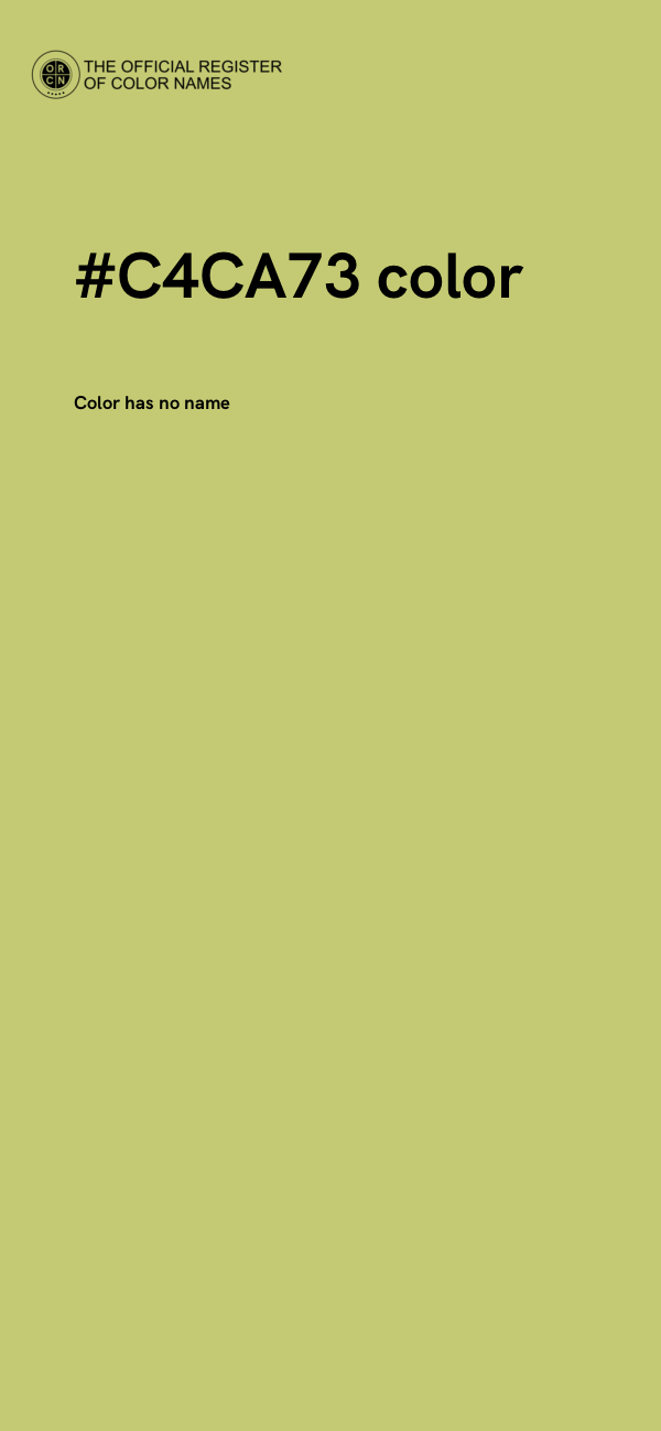 #C4CA73 color image