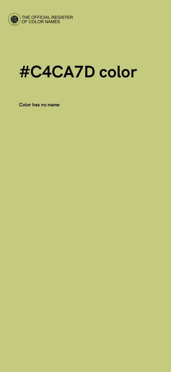 #C4CA7D color image