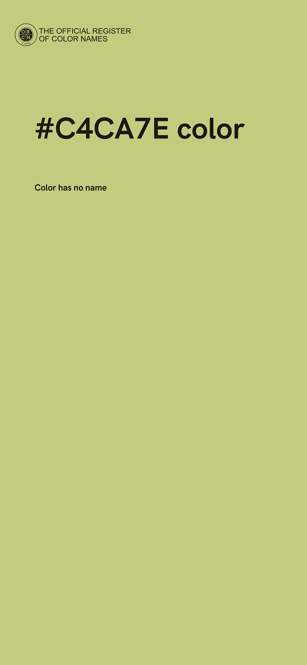 #C4CA7E color image