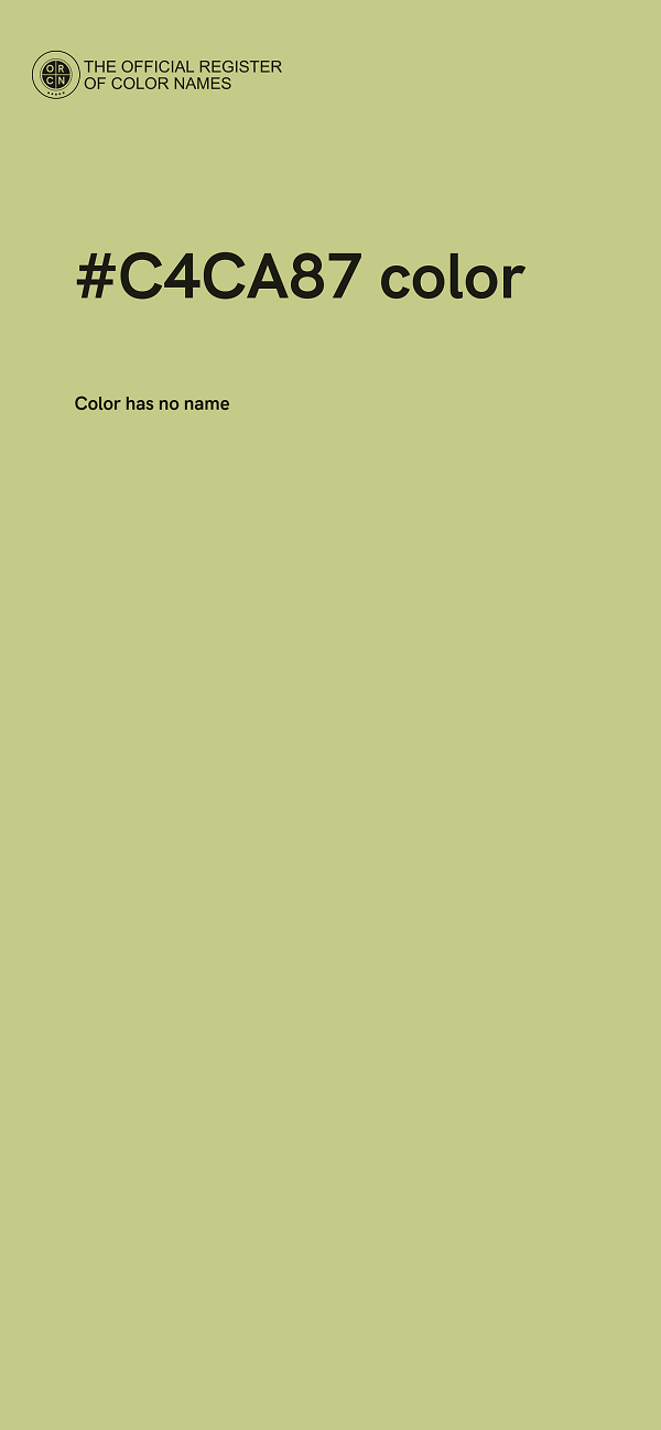 #C4CA87 color image