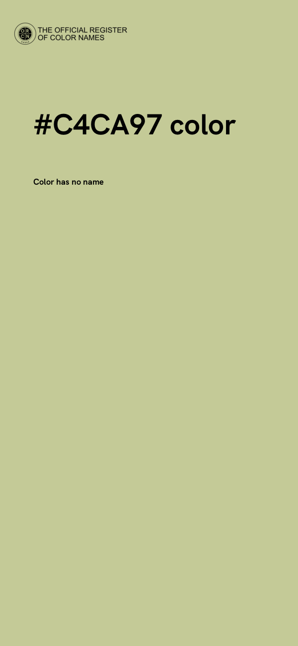 #C4CA97 color image