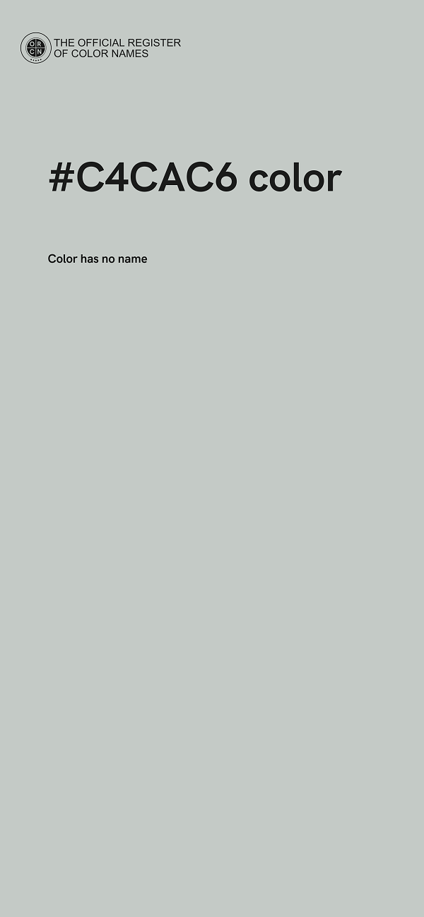 #C4CAC6 color image