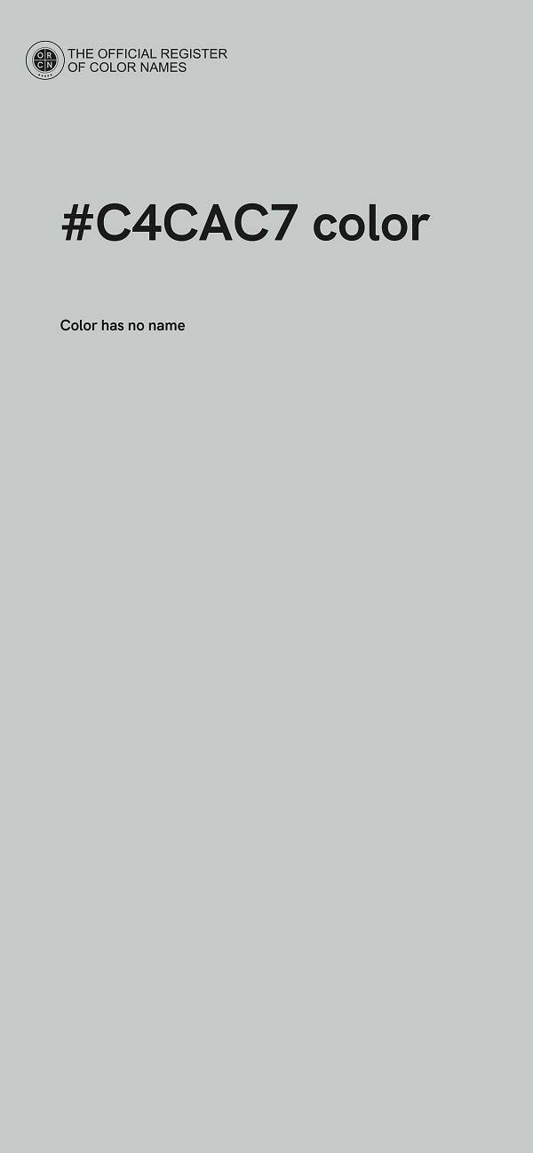 #C4CAC7 color image