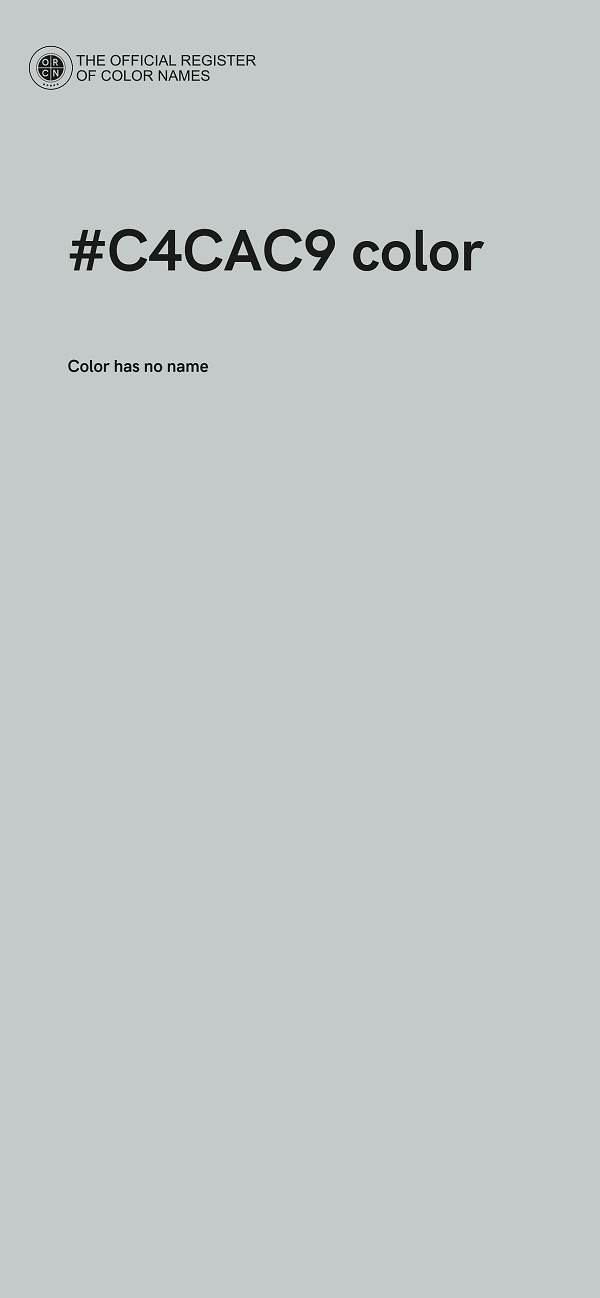 #C4CAC9 color image