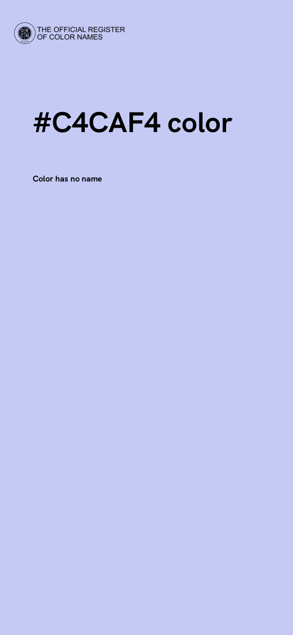 #C4CAF4 color image