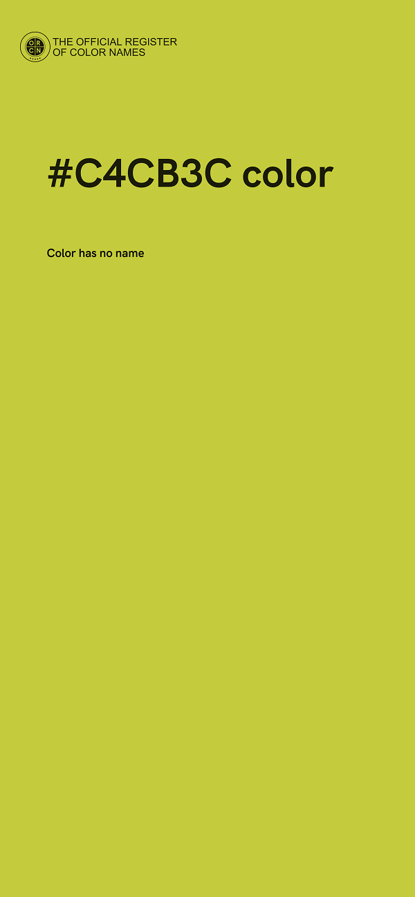 #C4CB3C color image