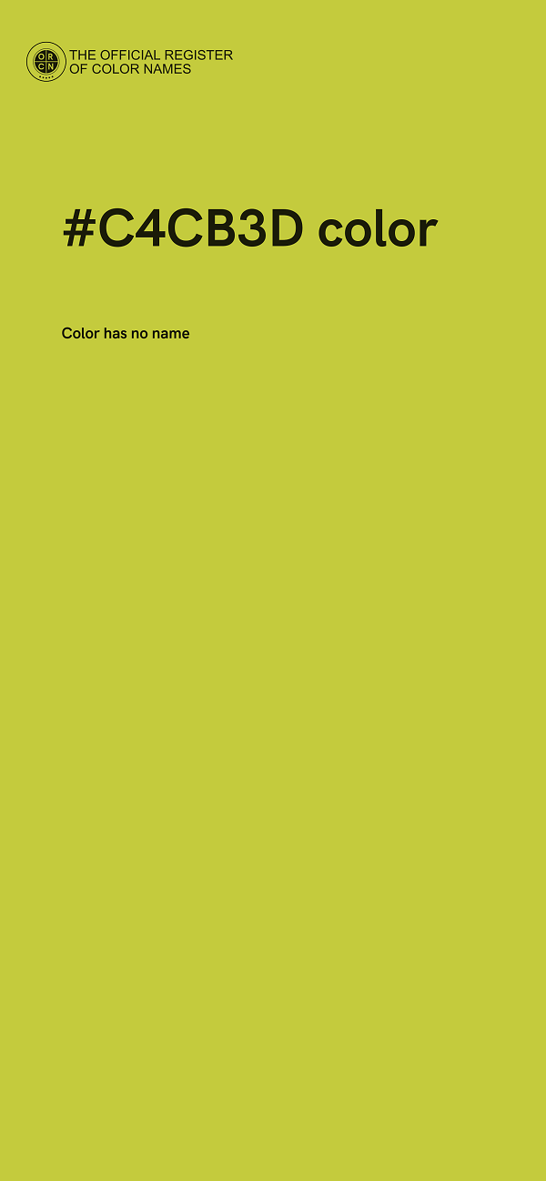 #C4CB3D color image