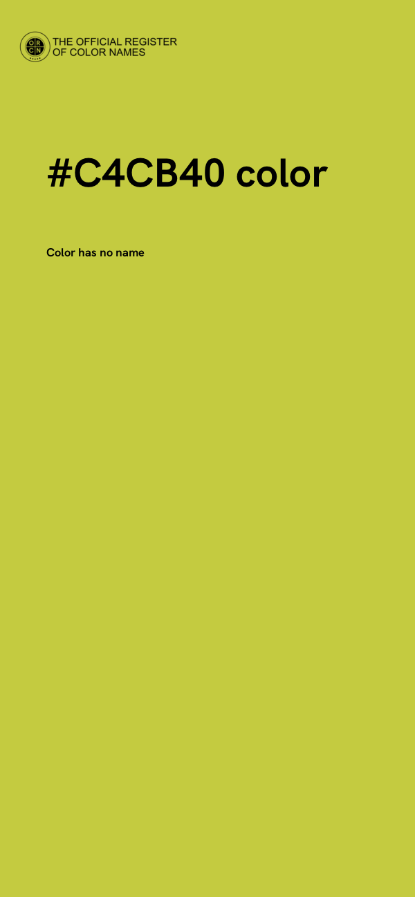 #C4CB40 color image