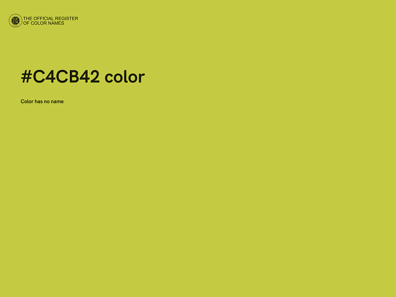 #C4CB42 color image