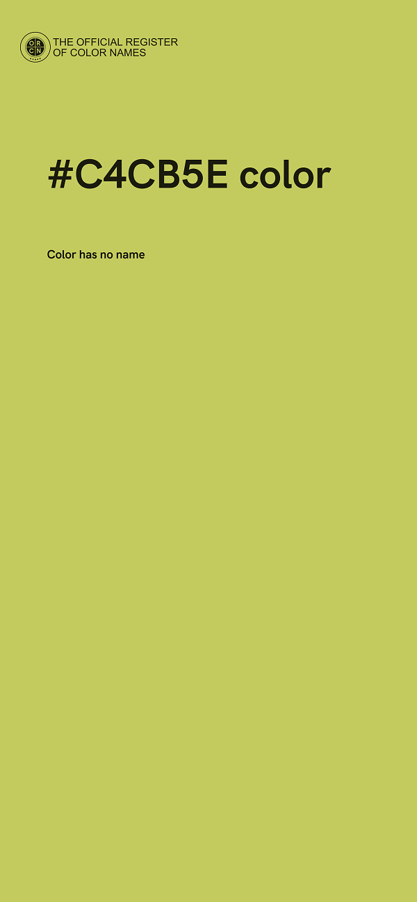 #C4CB5E color image