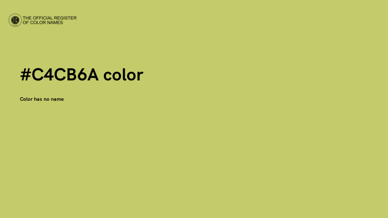 #C4CB6A color image