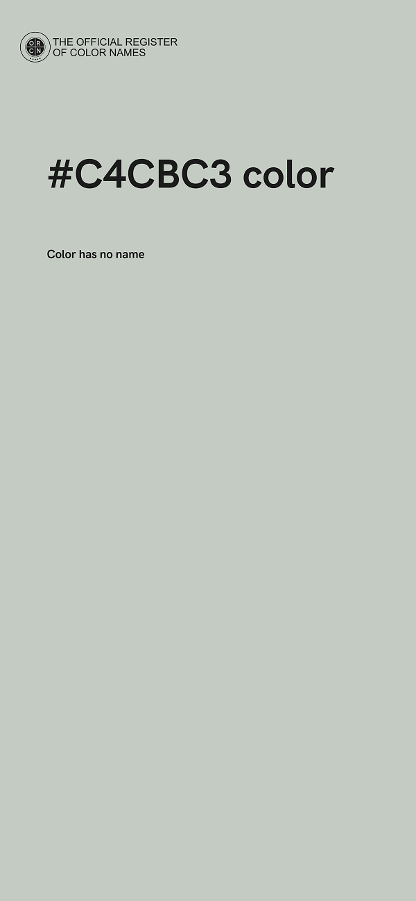 #C4CBC3 color image