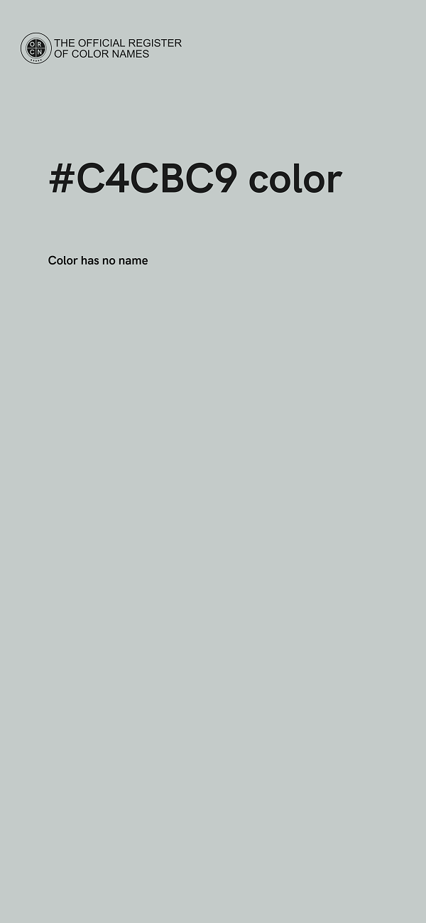 #C4CBC9 color image