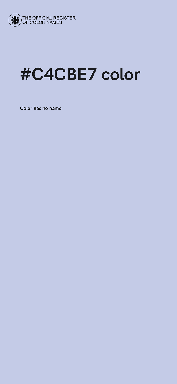 #C4CBE7 color image
