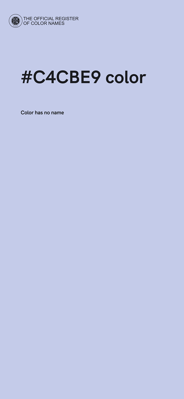 #C4CBE9 color image