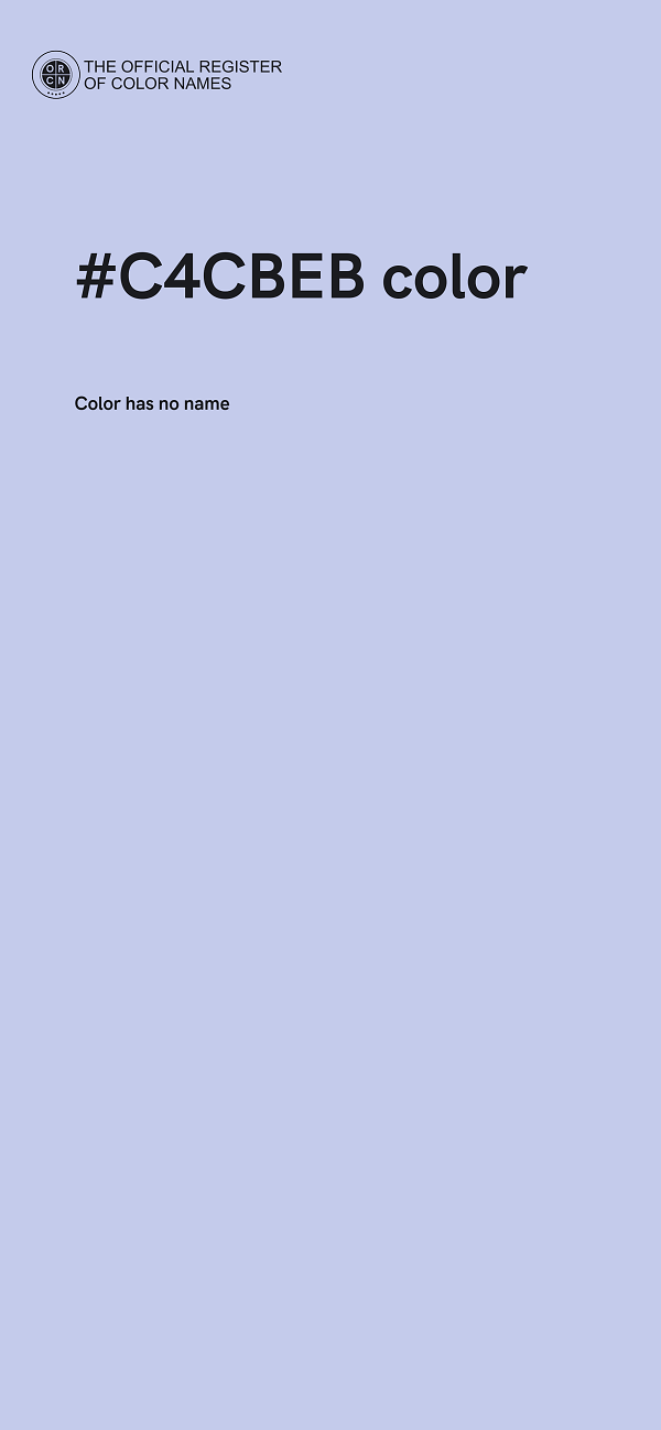 #C4CBEB color image