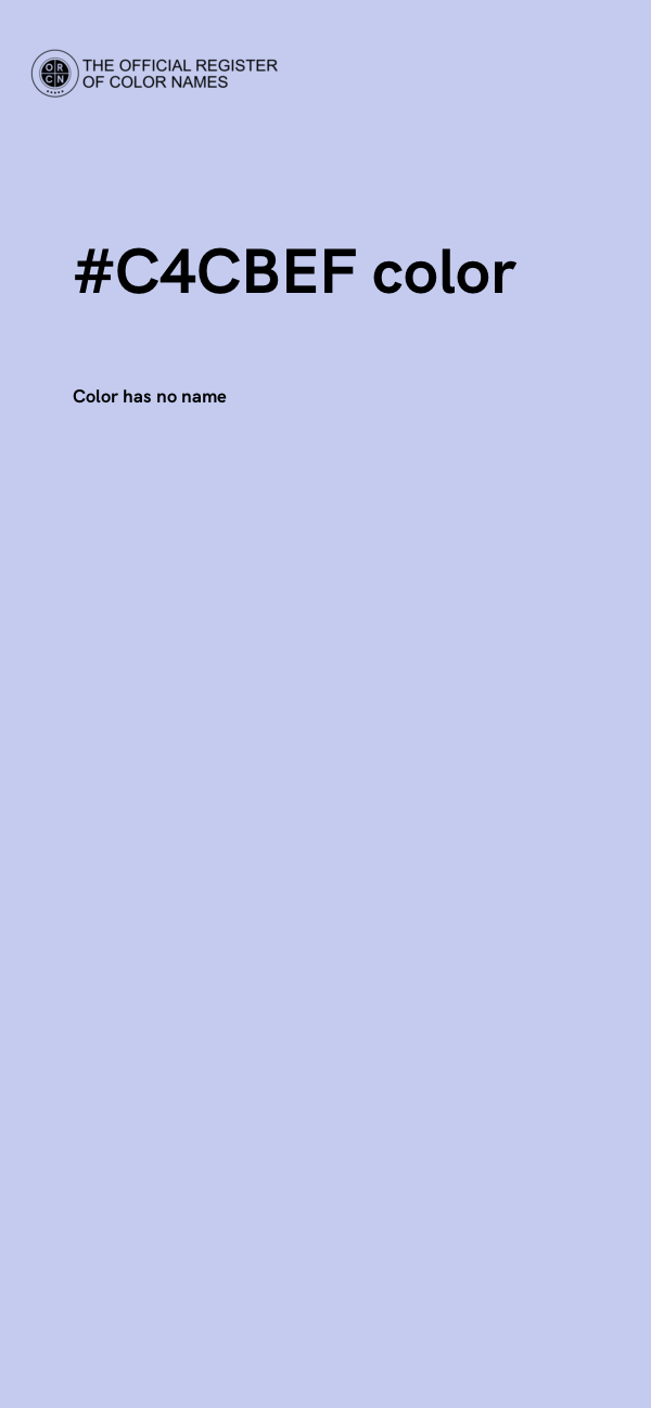 #C4CBEF color image