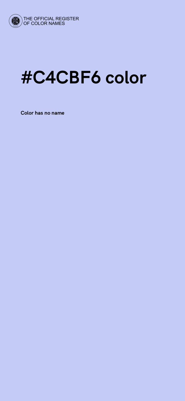 #C4CBF6 color image