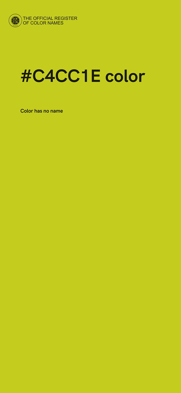 #C4CC1E color image