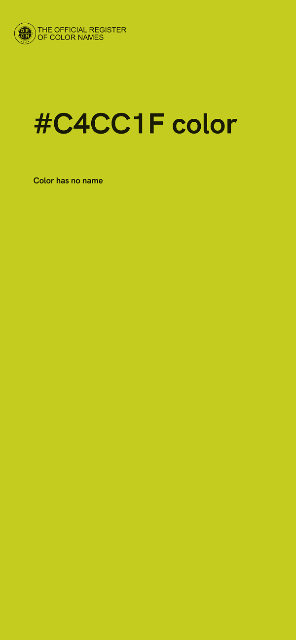 #C4CC1F color image