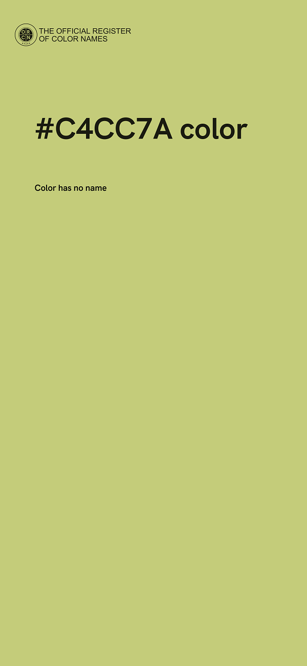 #C4CC7A color image