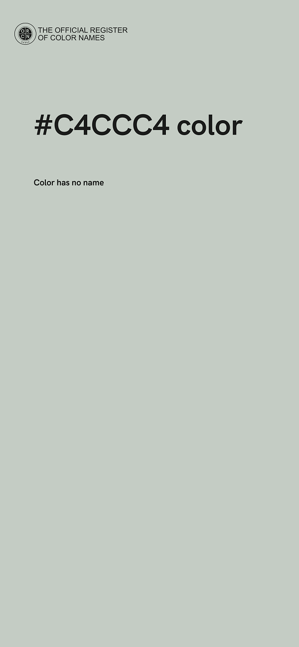 #C4CCC4 color image