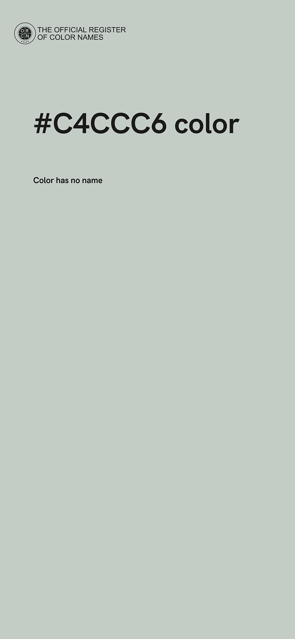 #C4CCC6 color image