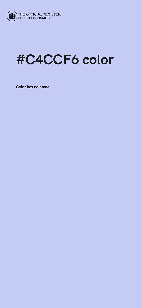 #C4CCF6 color image