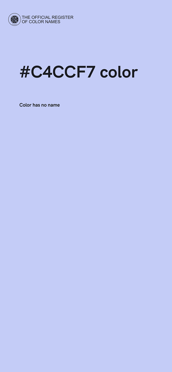 #C4CCF7 color image