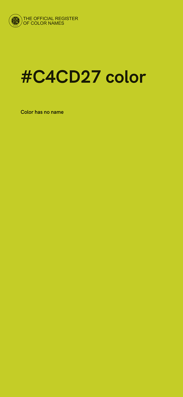 #C4CD27 color image