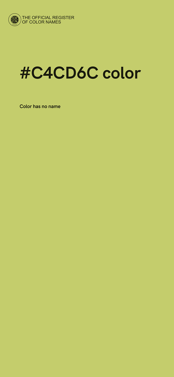 #C4CD6C color image