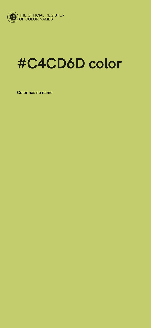 #C4CD6D color image