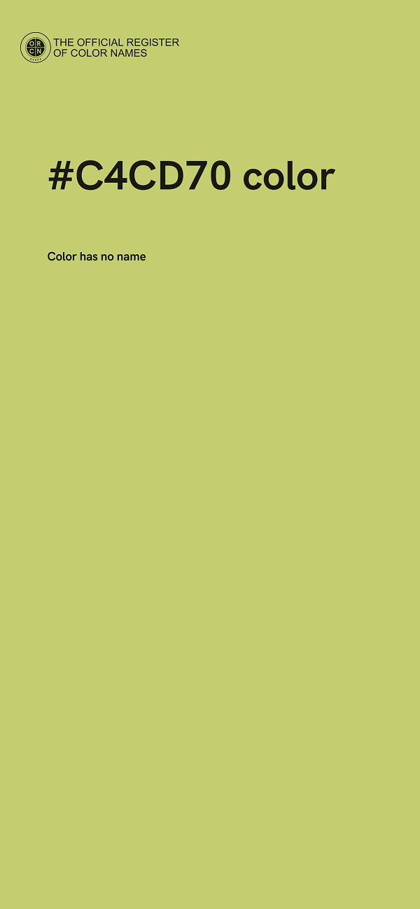 #C4CD70 color image
