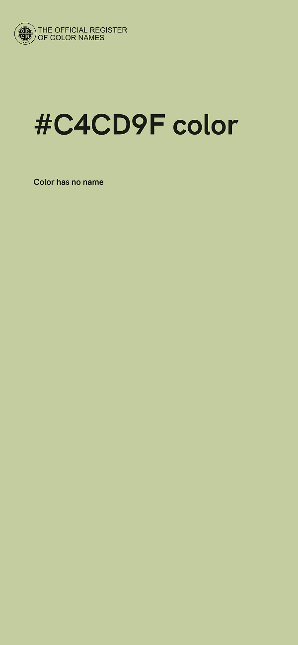 #C4CD9F color image
