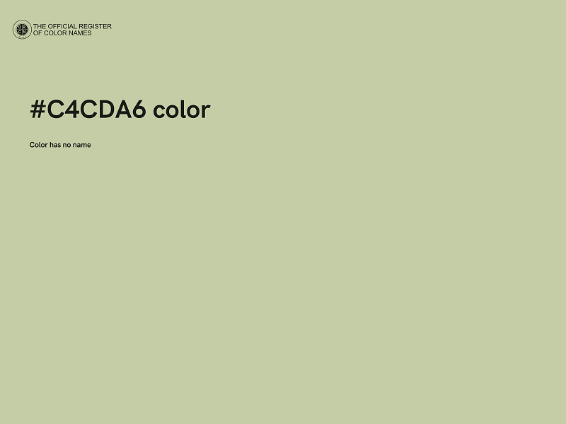 #C4CDA6 color image